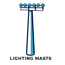 Lighting-masts
